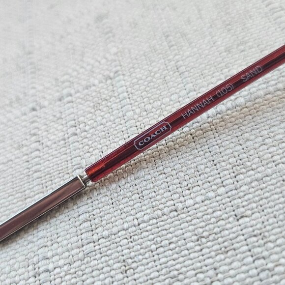 Coach Women Eyeglasses HANNAH 105 SAND Half Rim Glasses 50[]17 135 Eye Wear - Picture 11 of 12